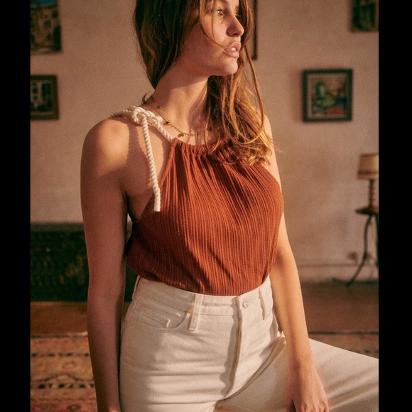 Sezane sleeveless top NWT - Picture 3 of 6